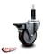Service Caster 4'' Maroon Poly Swivel 1-1/8'' Expanding Stem Caster with Brake SCC-EX20S414-PPUB-MRN-PLB-118 - alternate 3